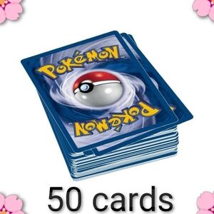 Pokemon 50 Random Pokemon Cards Bulk Pack Rare & Shiny Foil Holos Reverse Common